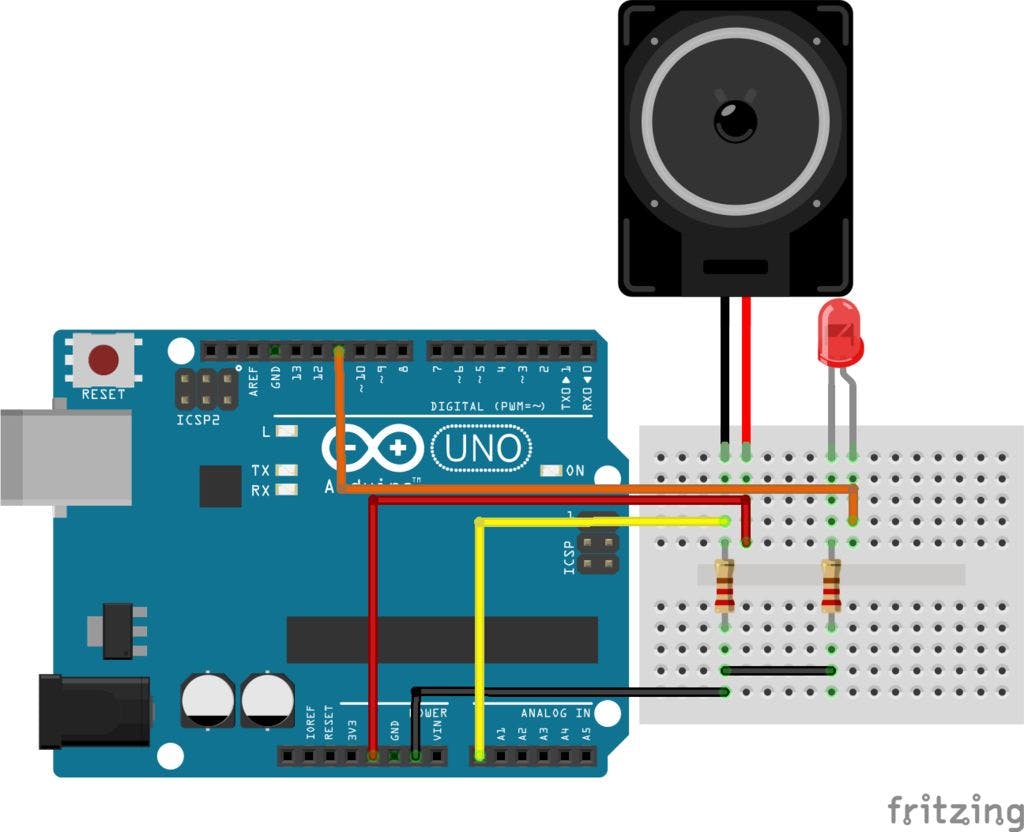 Diy Shock Sensor With A Speaker