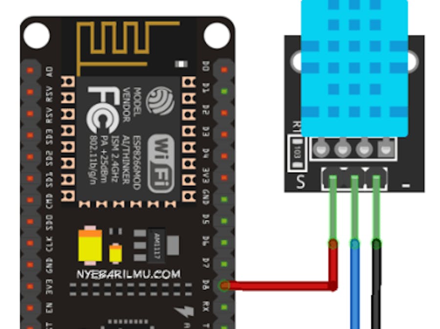 DHT11 Sensor Interfacing with NodeMCU