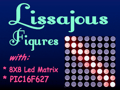 Lissajous Figures on 8x8 LED Matrix