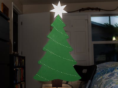 Wooden LED Christmas Tree