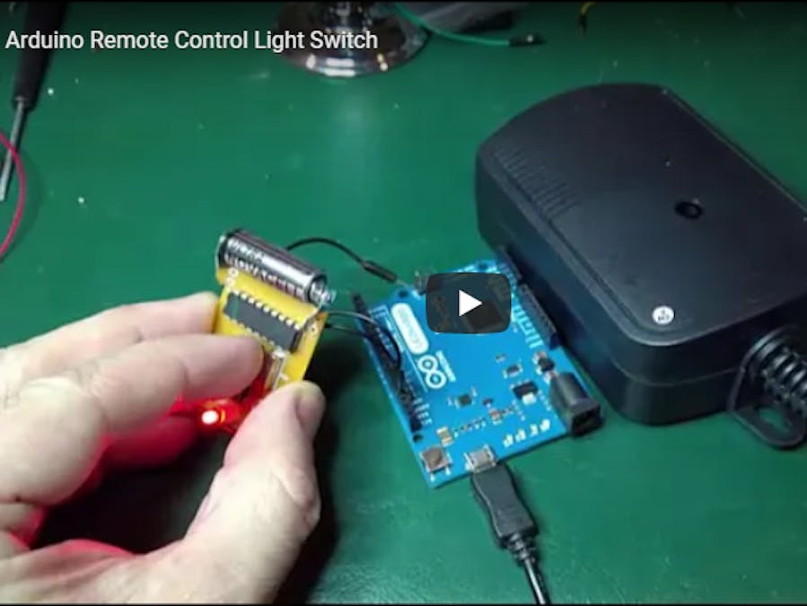 Arduino Wireless Remote Light Switch -