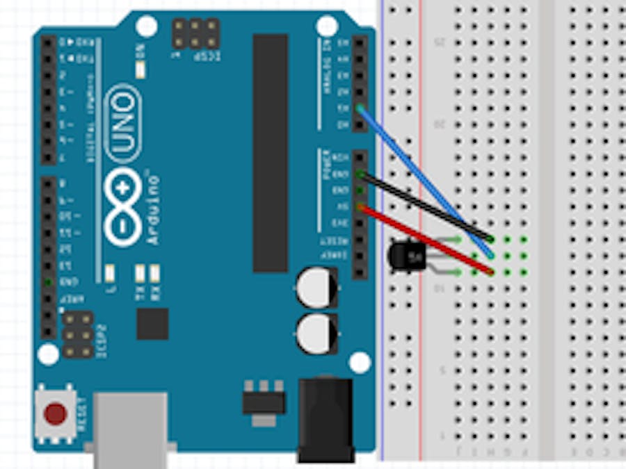 LM35 Temperatursensor mit Arduino auslesen
