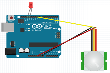 arduino pir led