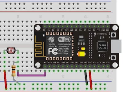 NodeMCU-Based IoT Project: Connecting LDR Sensor