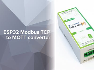 ESP32 Modbus TCP to MQTT Converter