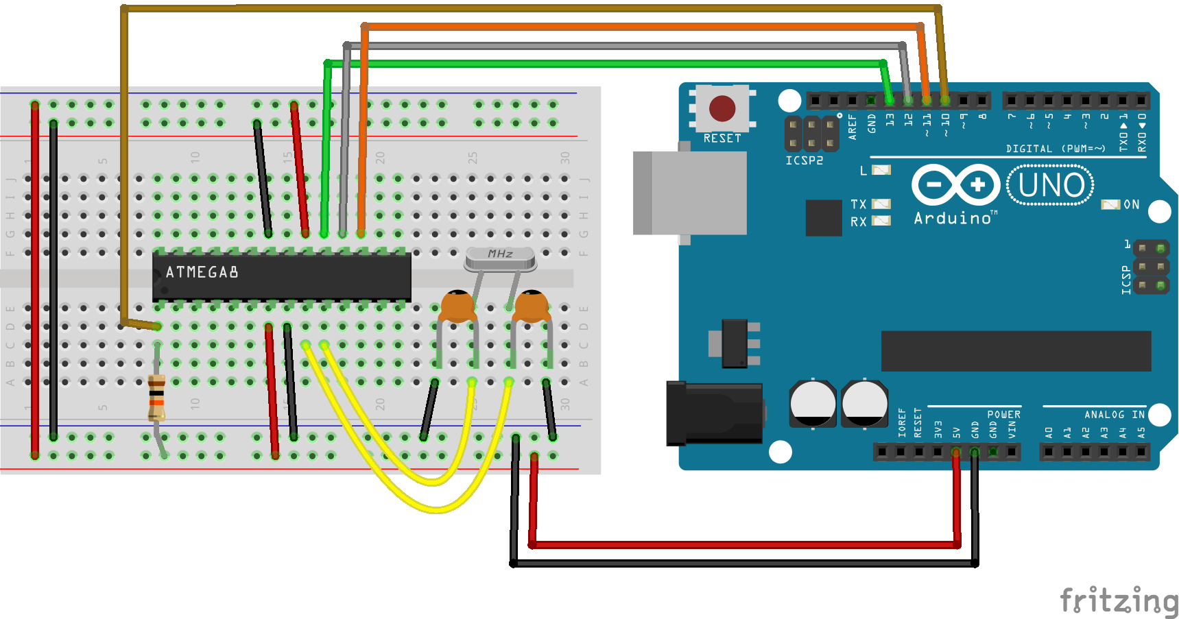 arduino pro mini burn bootloader