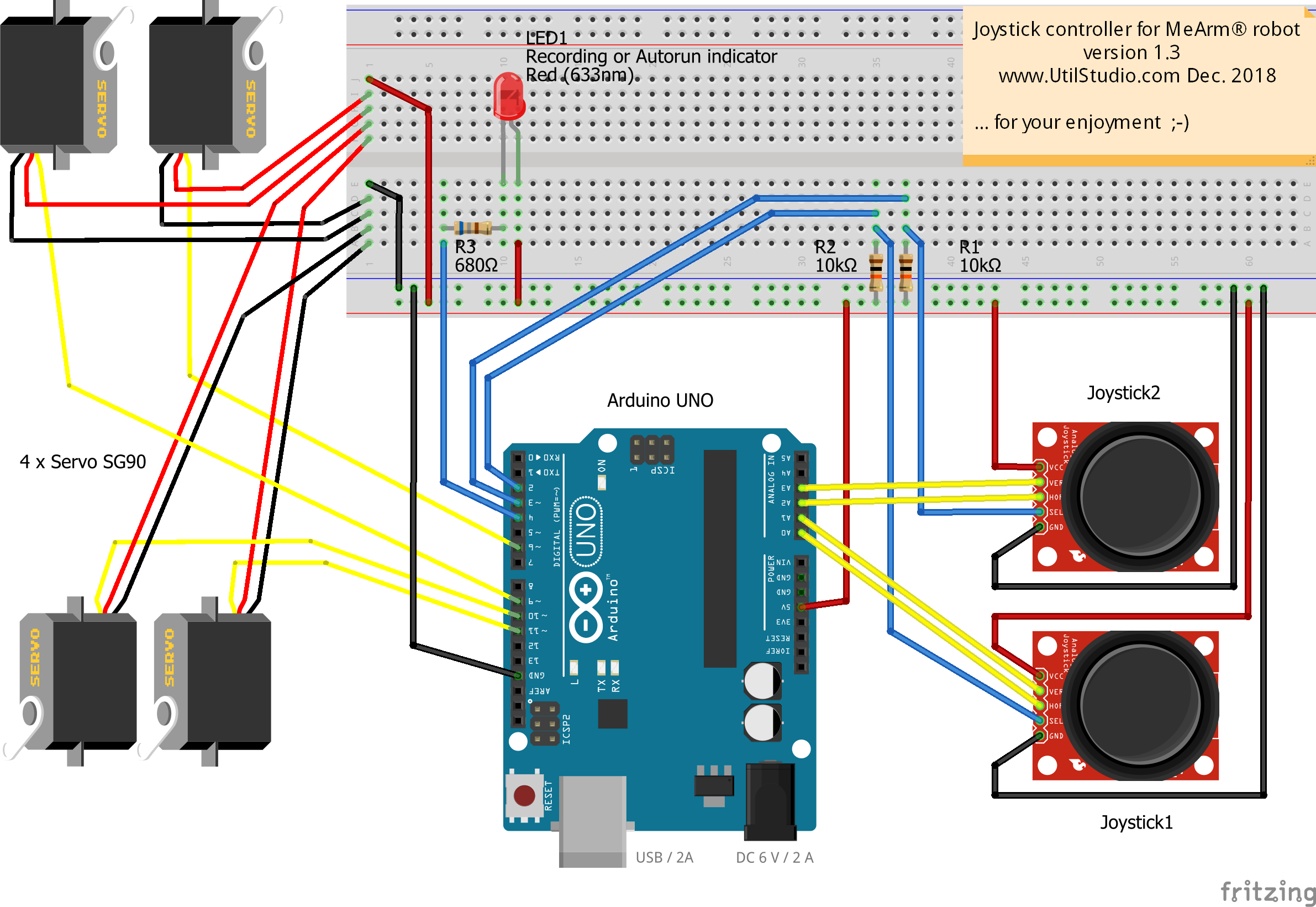 arduino usb joystick controller