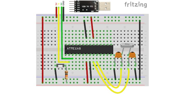 Прошивка atmega8 через usb