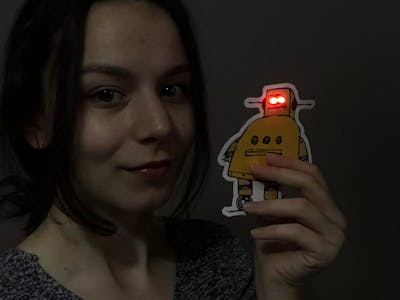 Light Up Your Robot Card