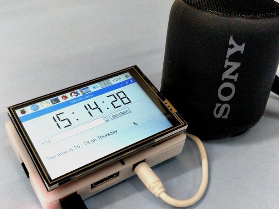 Raspberry Pi Based Jarvis Themed Speaking Alarm Clock