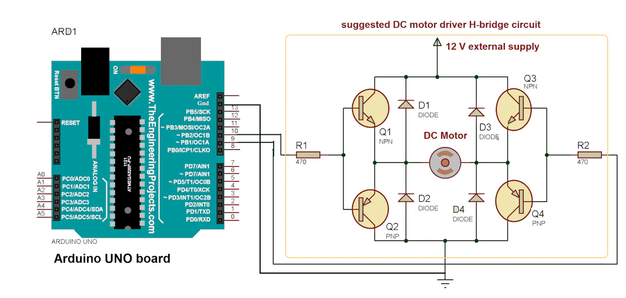 Dc Motor Controlling Library Arduino Project Hub