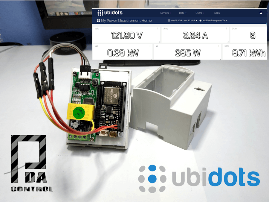 Total Measurement with Ubidots Industrial and ESP32
