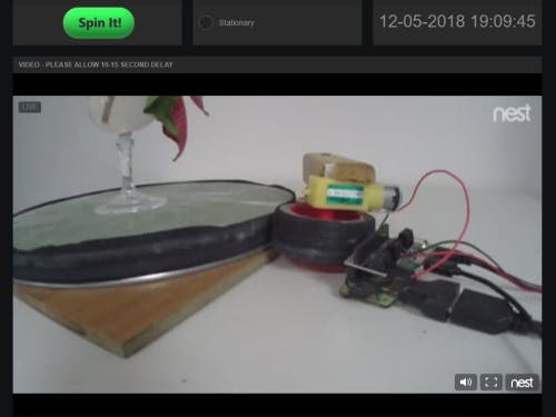 Plant Spinner — Control Your IoT Devices from freeboard.io