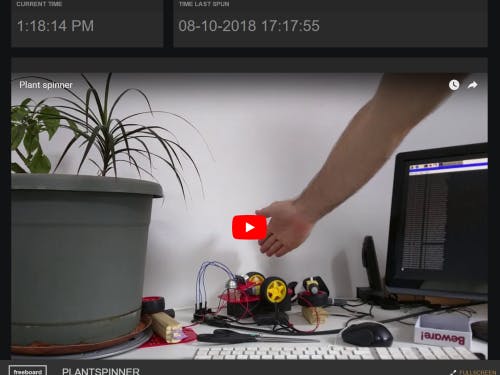 Interactive Plant Spinner - Connect Your RPi to dweetPro.io