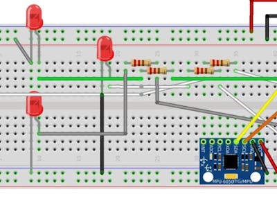 Controlling LED with an MPU-6050