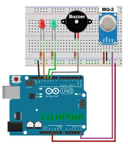 MQ-2 Gas Sensor Arduino - Arduino Project Hub