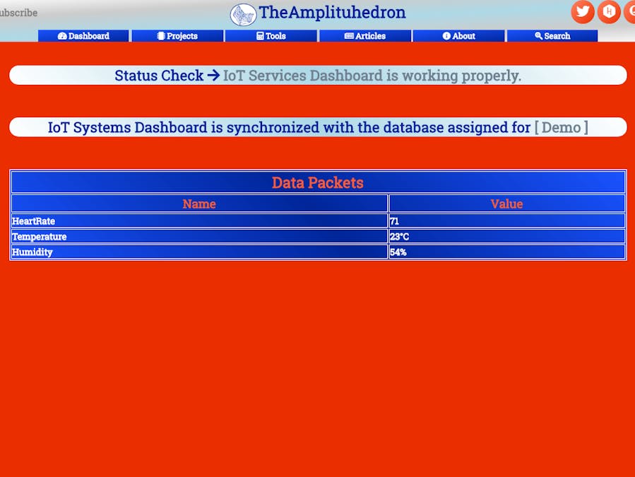 Free IoT Services | Get Heart Rate, Temperature and Humidity