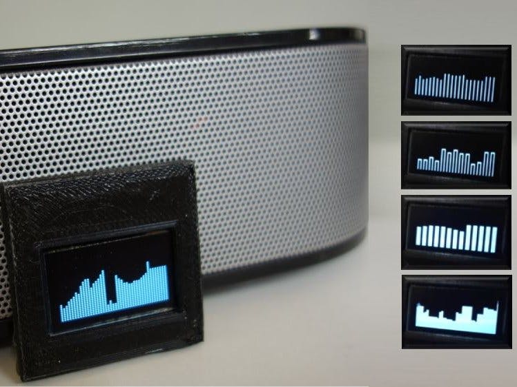Audio Spectrum with 128x32 Display