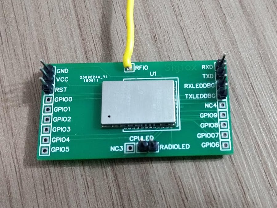 Open Source Breakout Board Sigfox to Send Data to Azure IoT