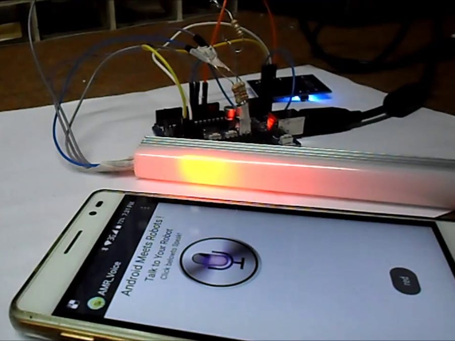 RGB LED Controlled by Voice (Arduino + Android)