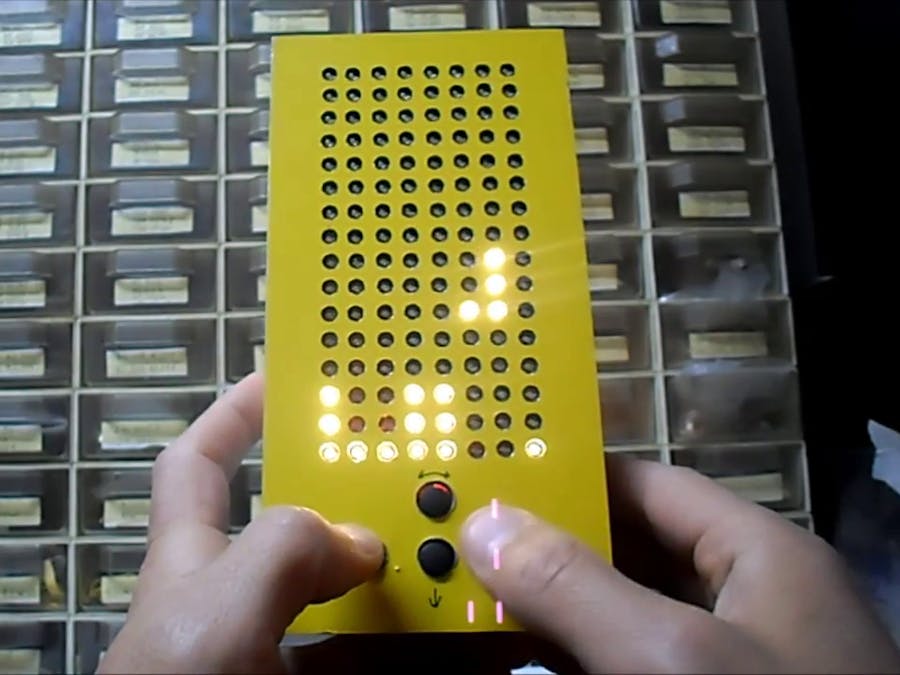 Arduino Nano Tetris Game on Homemade 16x8 Matrix