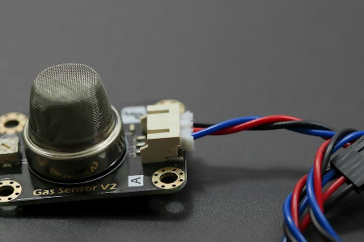 The MQ5 sensor detects gas