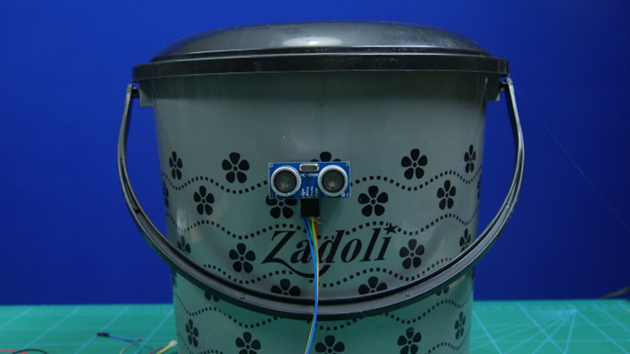 Caneca de Basura Papelera Inteligente: Arduino + Ultrasónico HC-SR04 Smart  Dustbin 