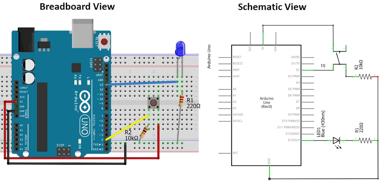 Wiring The Cable: Arduino Button Wiring Diagram