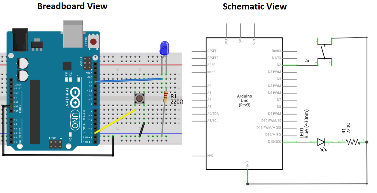 Arduino buttons code