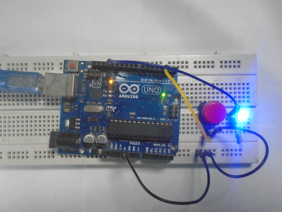 Arduino Button Tutorial Using Arduino Digitalread Function Arduino Project Hub