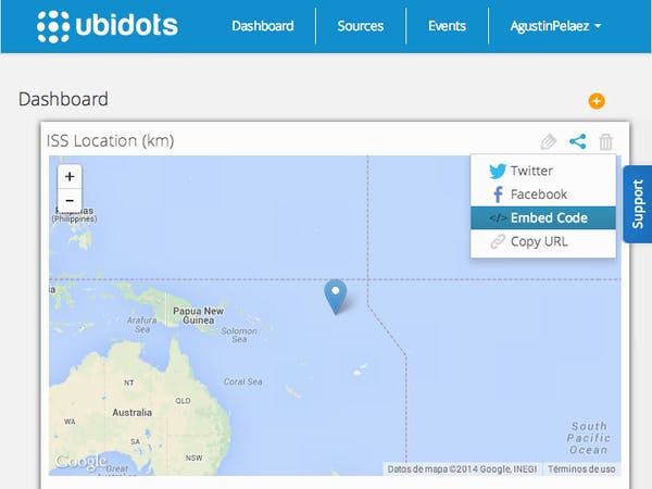 Capturing & Visualizing GPS Data Using ESP8266 & Ubidots