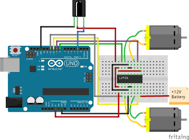 arduino remote control robot