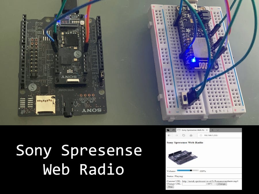 Talking Web Radio With Esp66 And Sony Spresense Hackster Io