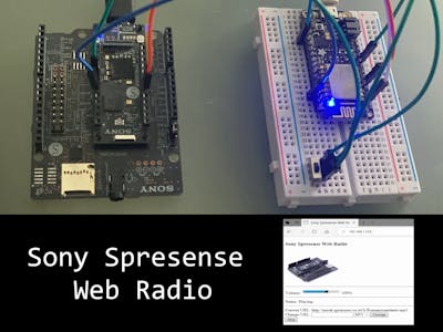 Talking Web Radio with ESP8266 and Sony Spresense