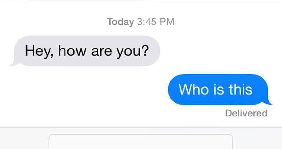 Sorry, New Phone... Who's This??