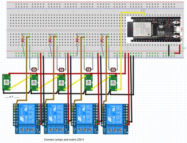 Fritzing diagram of the set up