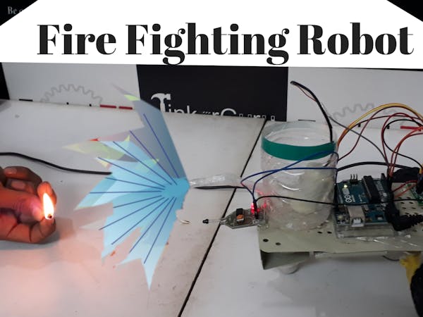 Arduino based Fire Fighting Robot using falme sensor ...