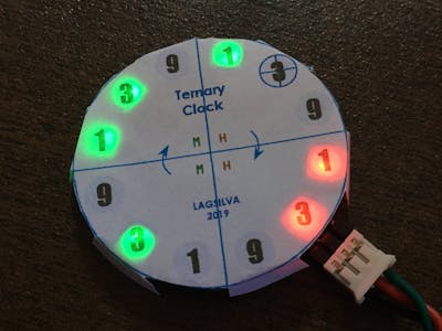 Ternary Digital Clock with Arduino
