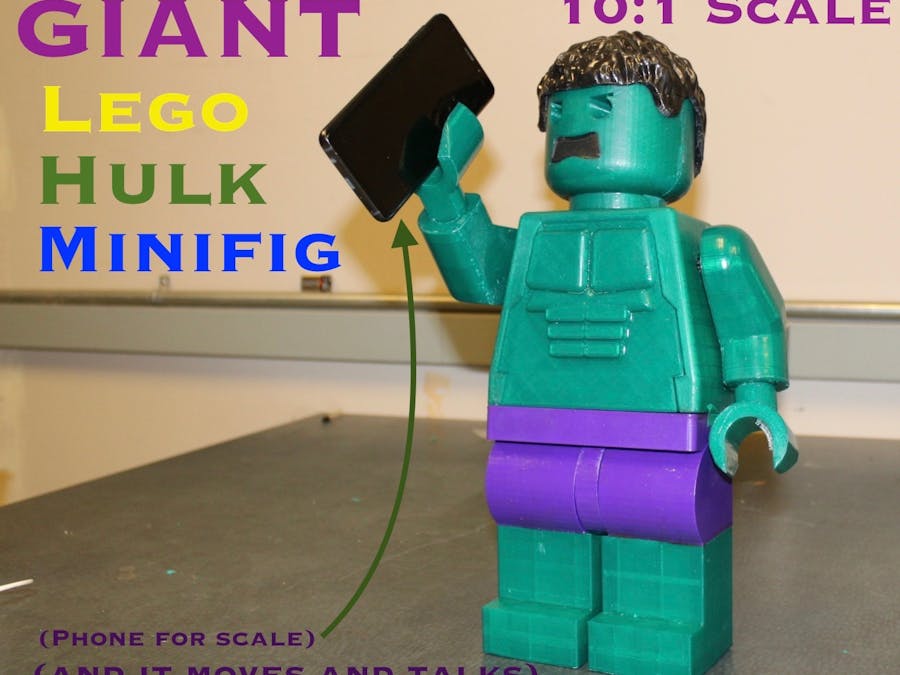 Giant Lego Hulk Minifig (10:1 Scale) with a Twist