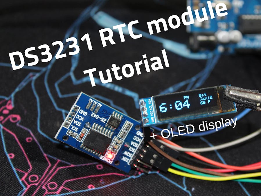 Ds3231 Rtc Module Oled Tutorial Arduino Project Hub 1222