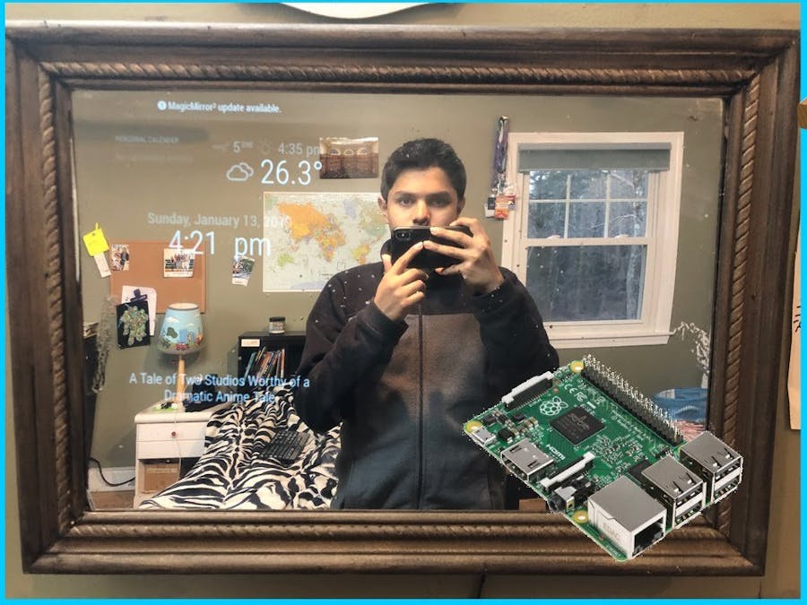 Make Your Own Smart Mirror For Under 80 Using Raspberry Pi Hackster Io
