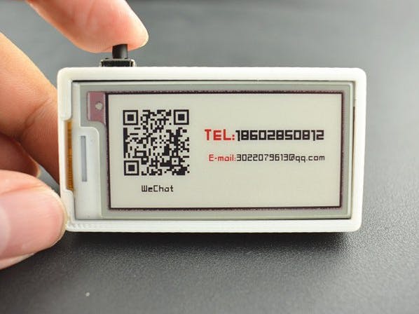 How to Make a Name Badge with Tricolor E-Ink Display