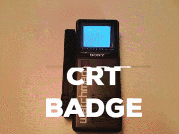 CRT Badge - Sony Watchman Hack