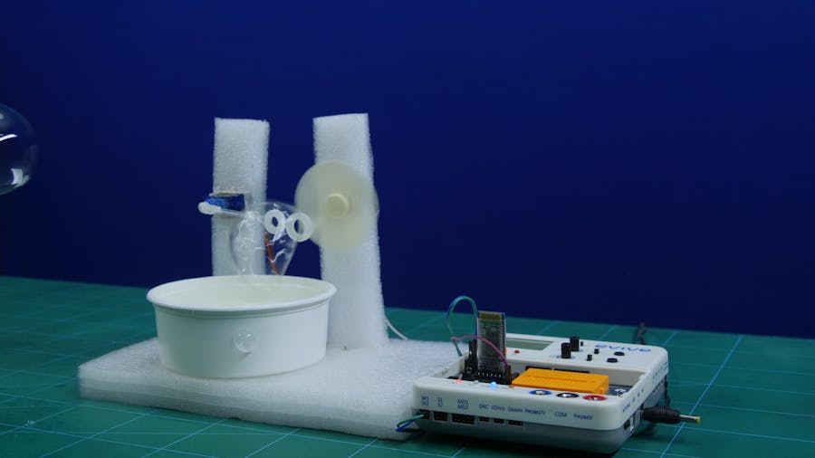 Smartphone Controlled Bubble Blower Using Arduino