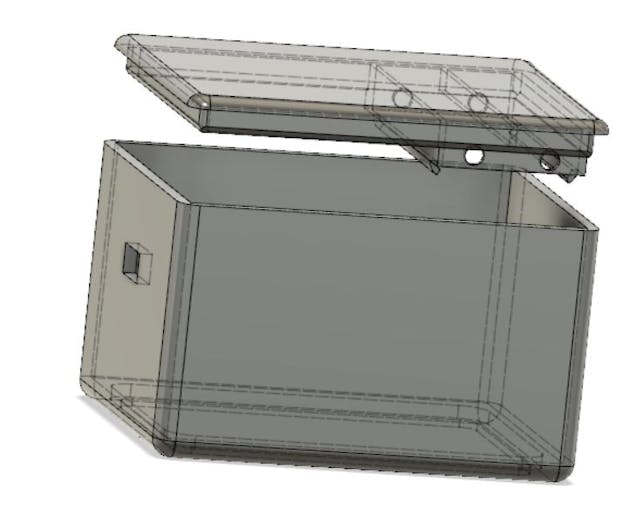 Both case parts designed with Autodesk Fusion 360