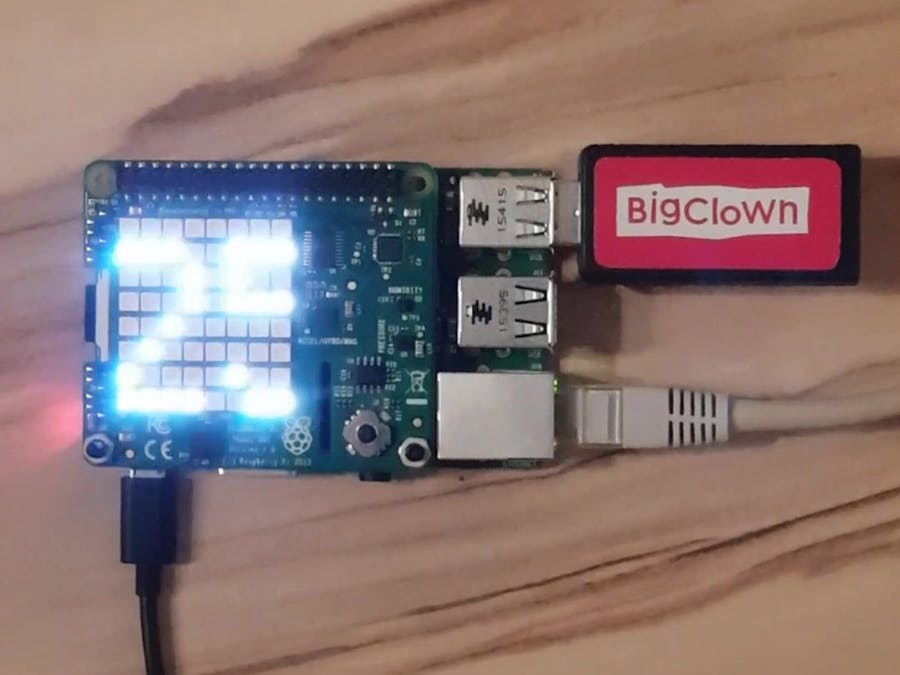 Show BigClown Sensor Data at Raspberry Pi Sense HAT