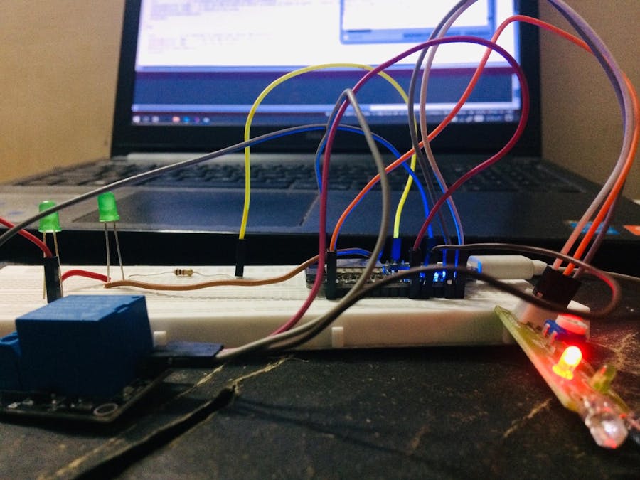 Controlling Relay with IR Sensor Using NodeMCU