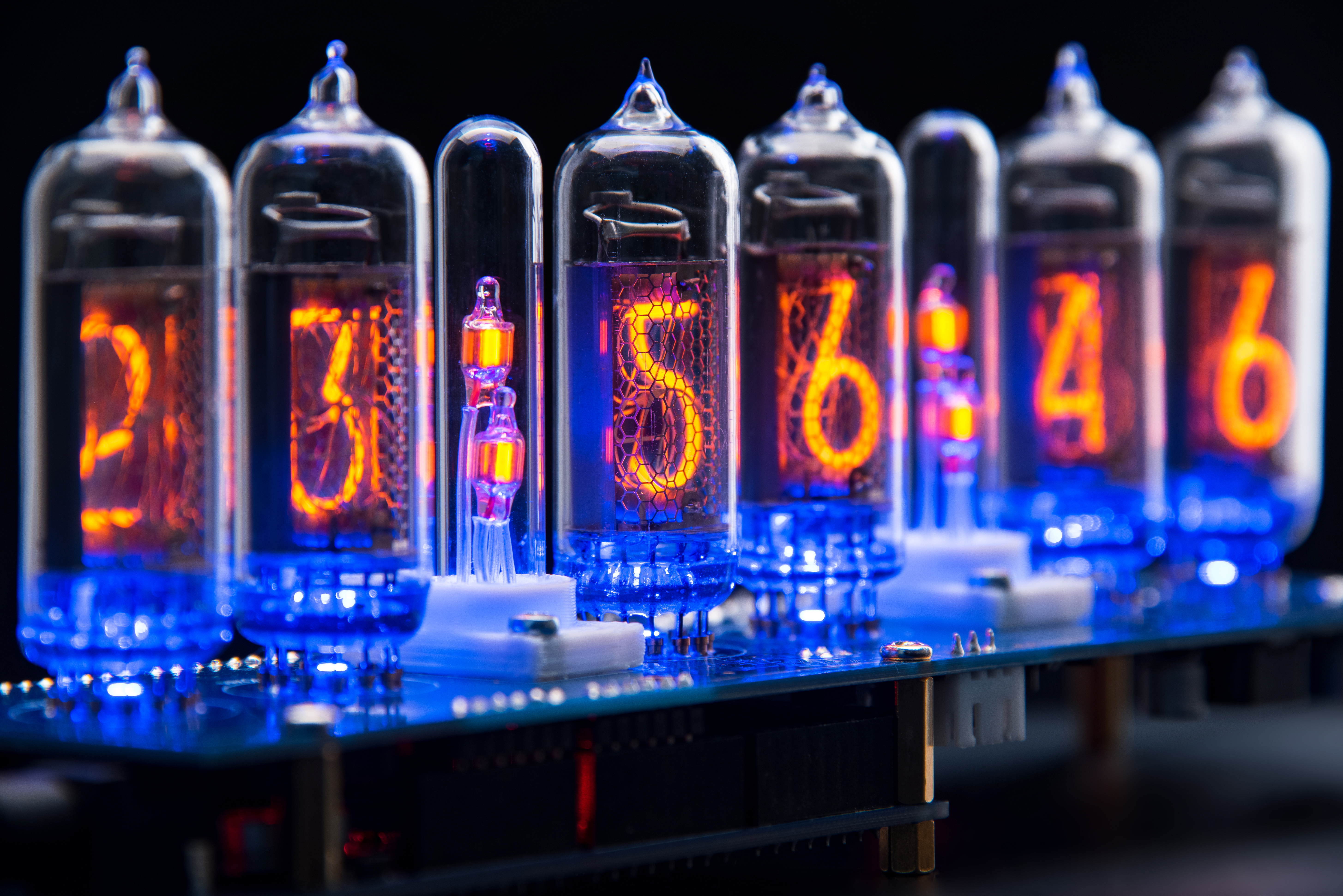 no tubes Open Source Arduino UNO Nixie Clock IN-14 Kit 