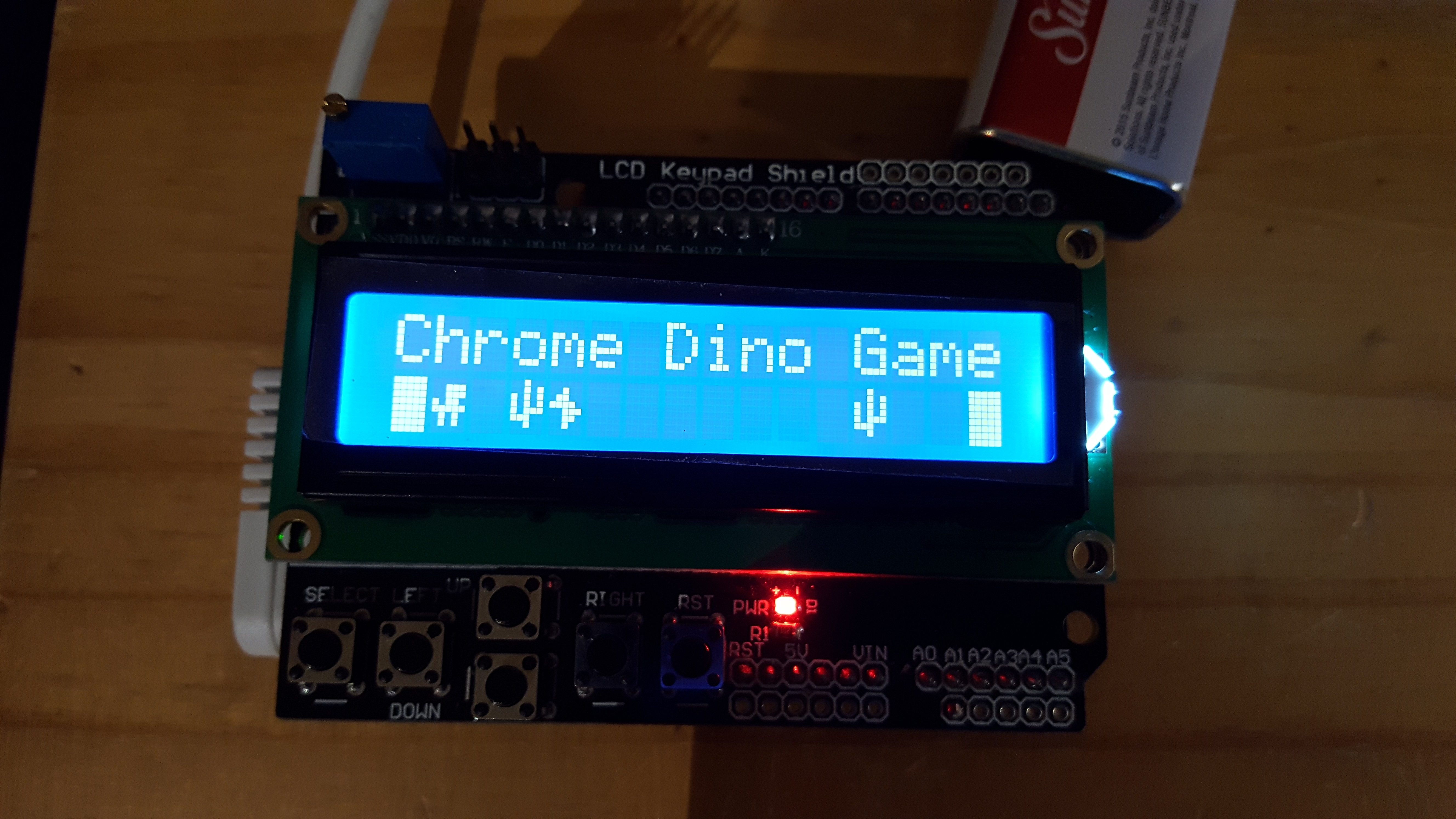 The Chrome Dino Game On An LCD Shield - Arduino Project Hub