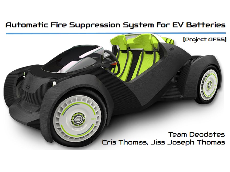 Automatic Fire Suppression System for EV Batteries